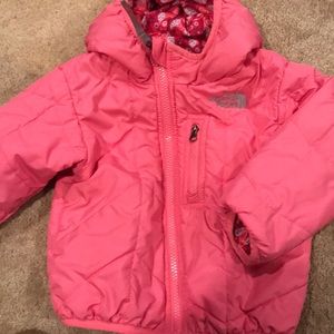 EUC 12-18 month North Face coat and matching hat